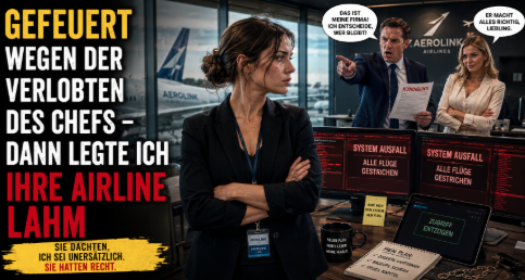 Gefeuert wegen der Verlobten des Chefs – Dann legte ich ihre Airline lahm