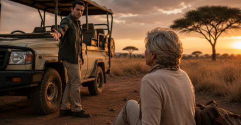 Mein Sohn Warf Mich In Der Savanne Aus Dem Jeep – Doch Als Er Ins Hotel Zurückkam…