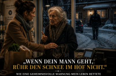 „Wenn dein Mann geht, rühr den Schnee im Hof nicht“ – Wie eine geheimnisvolle Warnung mein Leben rettete