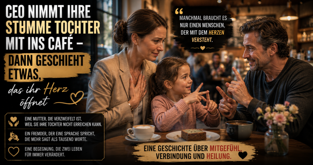 CEO nimmt ihre stumme Tochter mit ins Café – Dann geschieht etwas, das ihr Herz öffnet