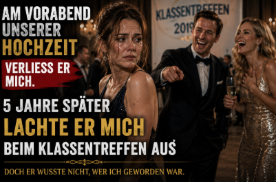 Am Vorabend unserer Hochzeit verließ er mich — 5 Jahre später lachte er mich beim Klassentreffen aus