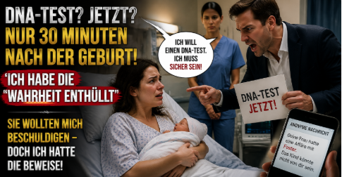 🍼„DNA-Test? Jetzt? Nur 30 Minuten nach der Geburt!“ – Wie ich die Wahrheit enthüllte