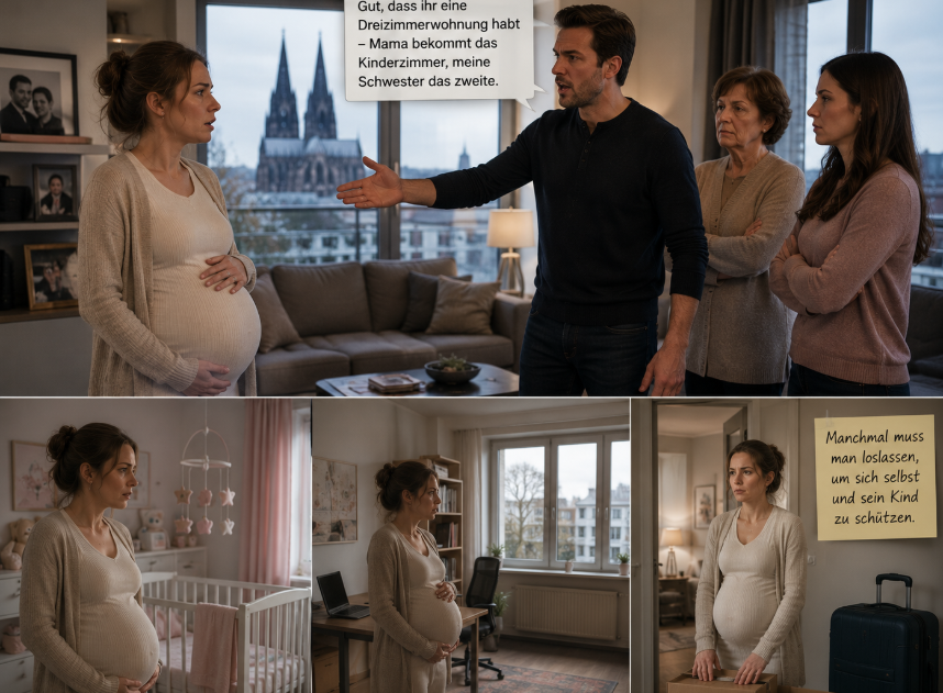 „Gut, dass ihr eine Dreizimmerwohnung habt“ – sagte mein Mann. „Mama bekommt das Kinderzimmer, meine Schwester das zweite.“ In diesem Moment wusste ich, dass ich mich entscheiden musste.