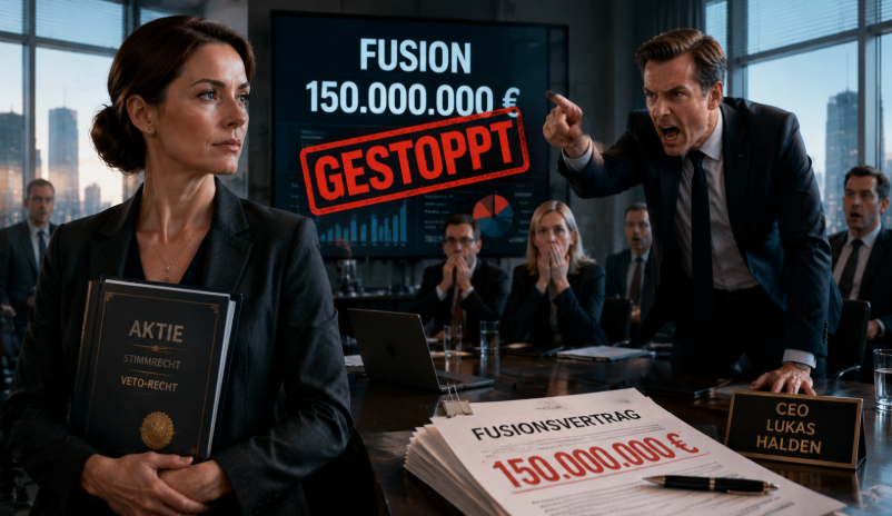 „Mein CEO nannte meine Aktien wertlos – dann stoppten genau diese Aktien seine 150-Millionen-Euro-Fusion“