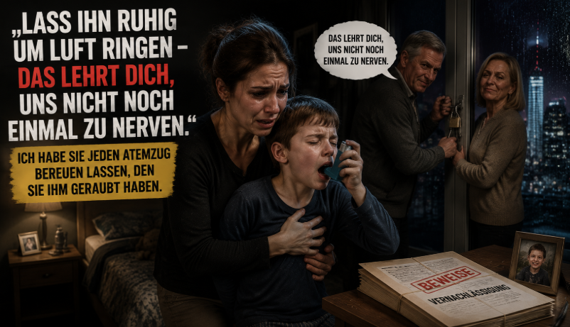 „Meine Eltern ließen meinen Sohn in der Nacht um Luft kämpfen – dann erzählte ich die Wahrheit vor der ganzen Gemeinde“