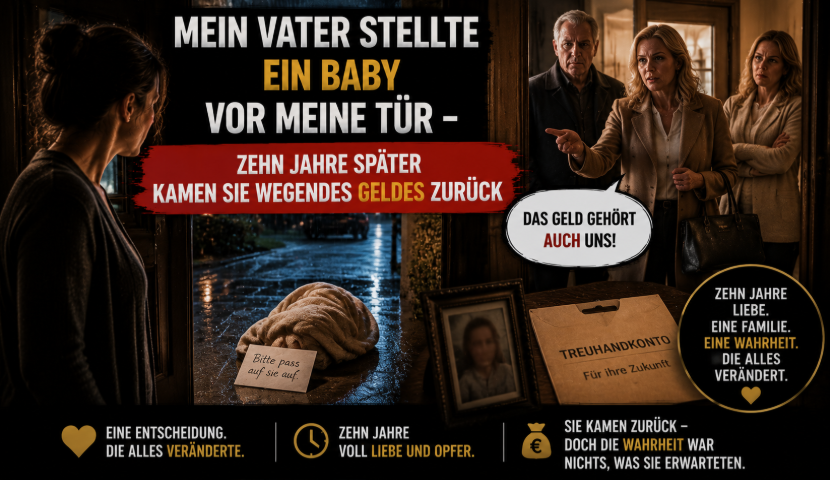 „Mein Vater stellte ein Baby vor meine Tür – zehn Jahre später kamen sie wegen des Geldes zurück“