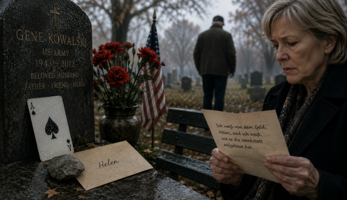 „Jeden Veterans Day lag eine Pik-Ass-Karte auf dem Grab meines Mannes – dann erfuhr ich, welches Geheimnis er 50 Jahre lang bewahrt hatte“