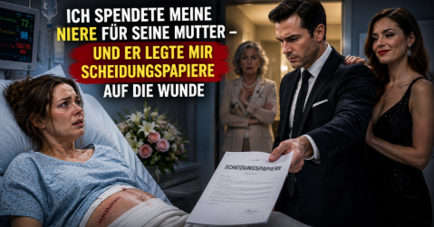 Ich spendete meine Niere für seine Mutter – und er legte mir Scheidungspapiere auf die Wunde