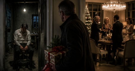 🎄 Ich sah meinen Sohn an Weihnachten angekettet – während die Schwiegereltern in seinem Haus feierten