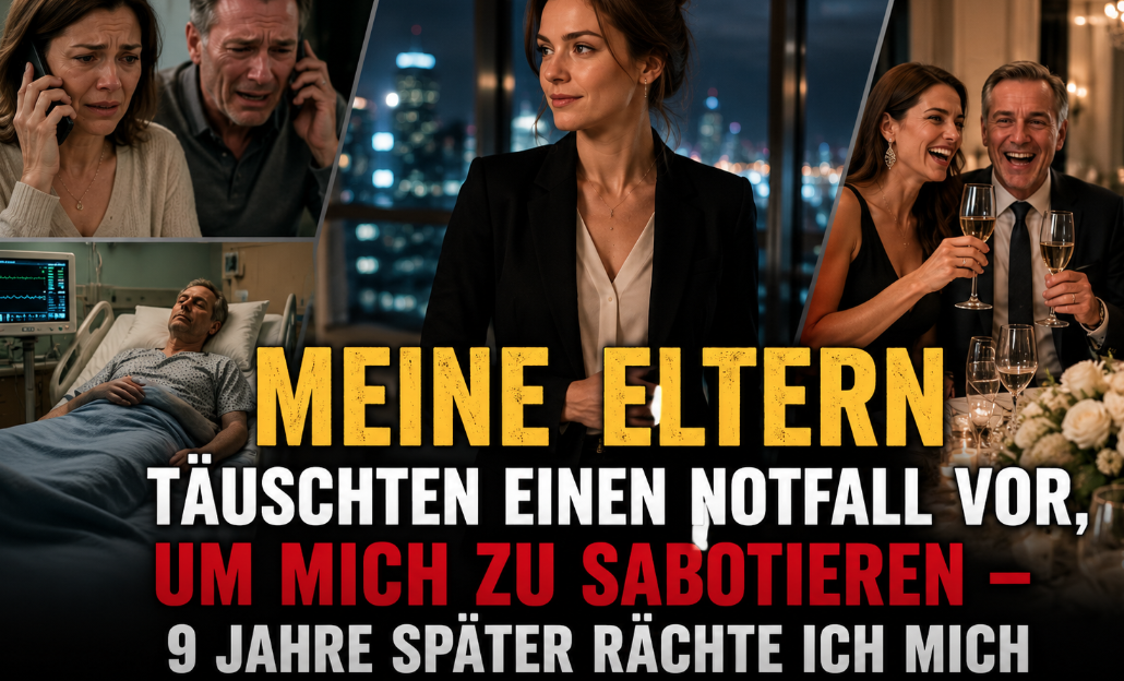 💥 Meine Eltern täuschten einen Notfall vor, um mich zu sabotieren – 9 Jahre später rächte ich mich