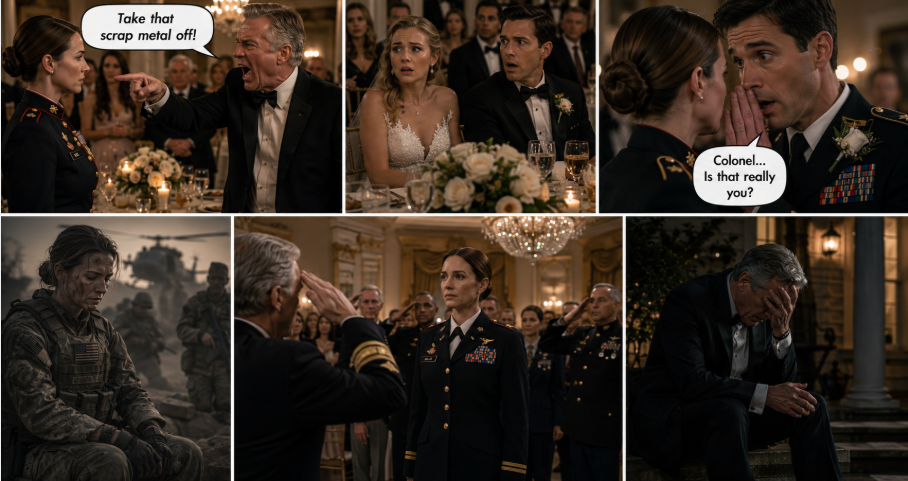 "Take That Scrap Metal Off!" My Dad Mocked My Medals at My Sister's Wedding—Until the Groom Froze and Whispered, "Colonel... Is That Really You?"