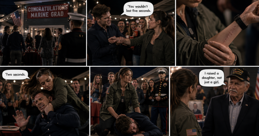"You Wouldn't Last Five Seconds," My Brother Mocked Me at His Marine Graduation Party—It Took Me Two Seconds to Show Him the Truth