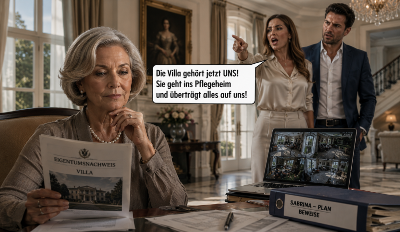 „Meine Schwiegertochter wollte meine Villa übernehmen – doch sie wusste nicht, dass ich ihren Plan längst durchschaut hatte“