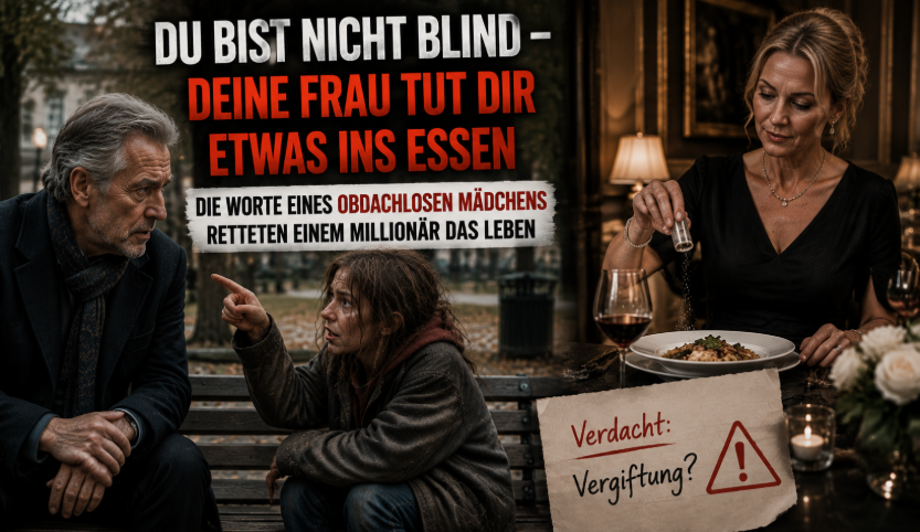 „Du bist nicht blind – deine Frau tut dir etwas ins Essen“: Die Worte eines obdachlosen Mädchens retteten einem Millionär das Leben