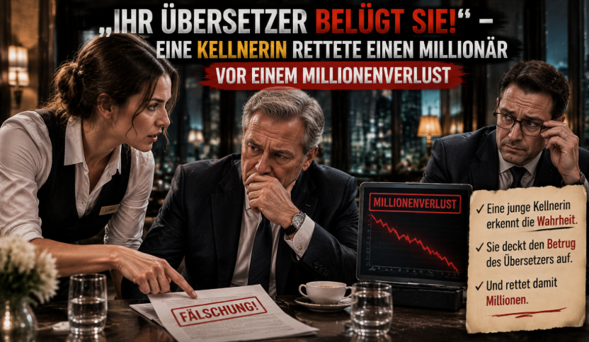 „‚Ihr Übersetzer belügt Sie!‘ – Eine Kellnerin rettete einen Millionär vor einem Millionenverlust“