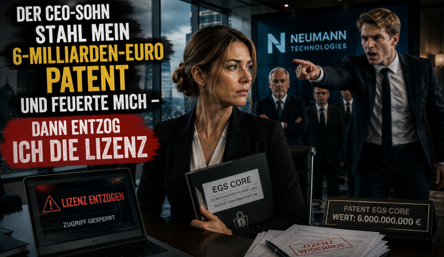 „Der CEO-Sohn stahl mein 6-Milliarden-Euro-Patent und feuerte mich – dann entzog ich die Lizenz“